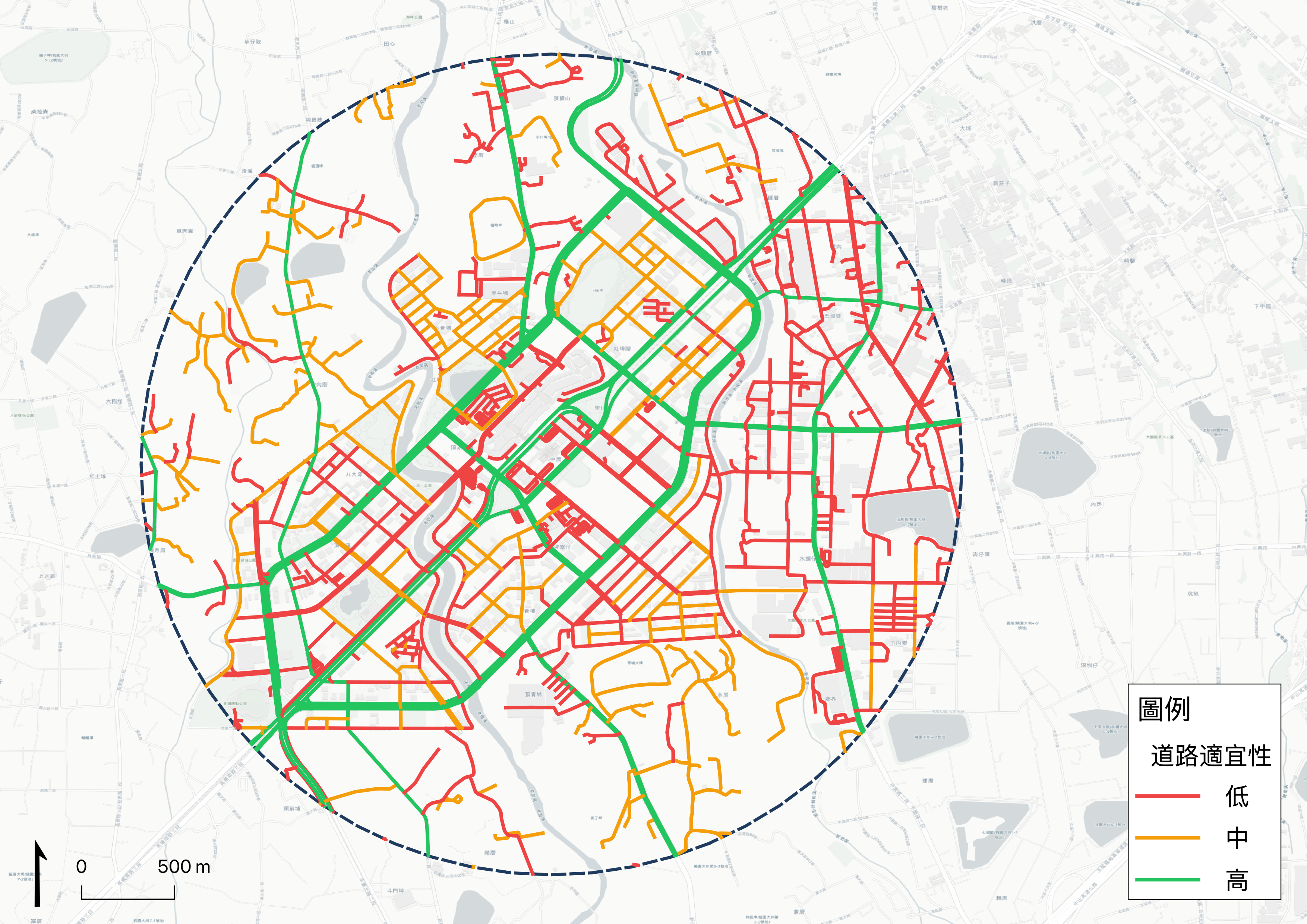 道路適宜性評分圖